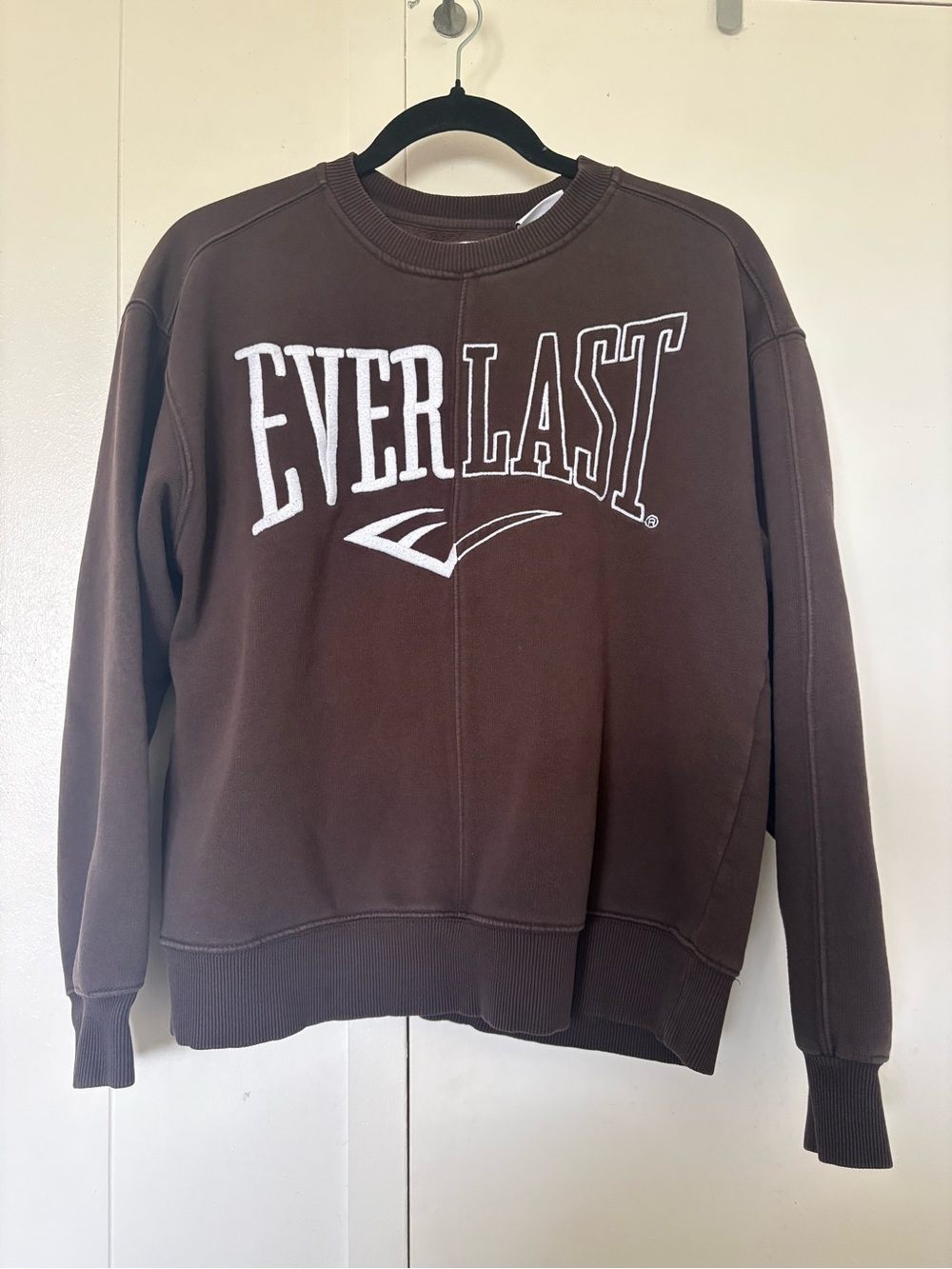 Everlast Brown Crewneck Sweatshirt with White Logo from Zara